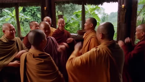 group of monks