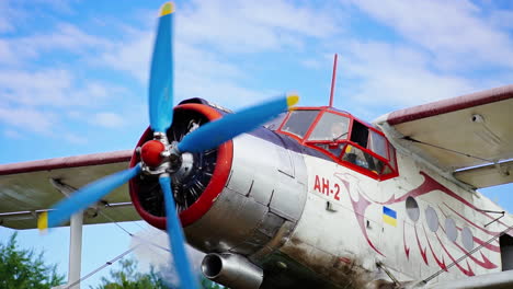 vintage airplane with pilot