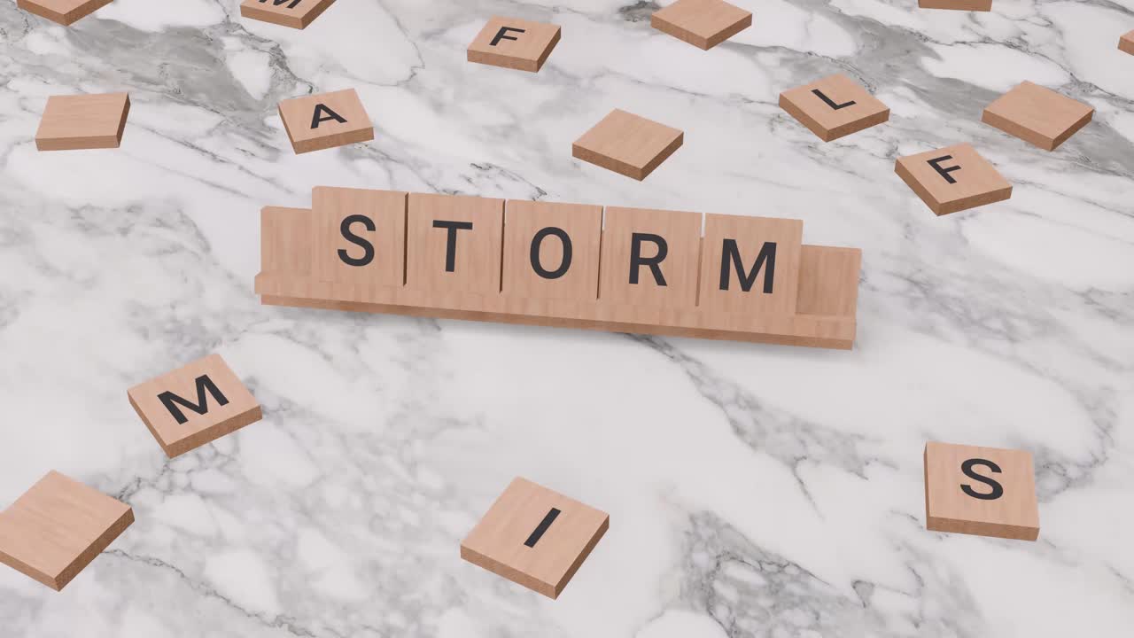Storm ord på Scrabble