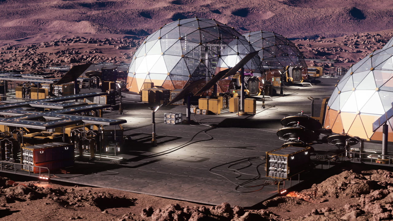 Offworld habitats thrive clustered domes foster community and comfort