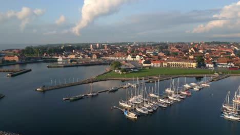 simrishamn, coastal town and marina