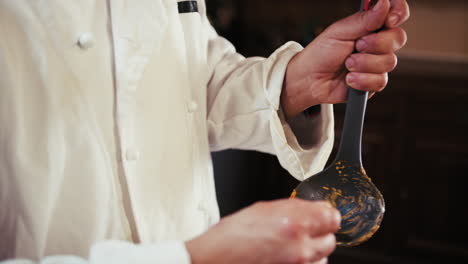 chef tasting food