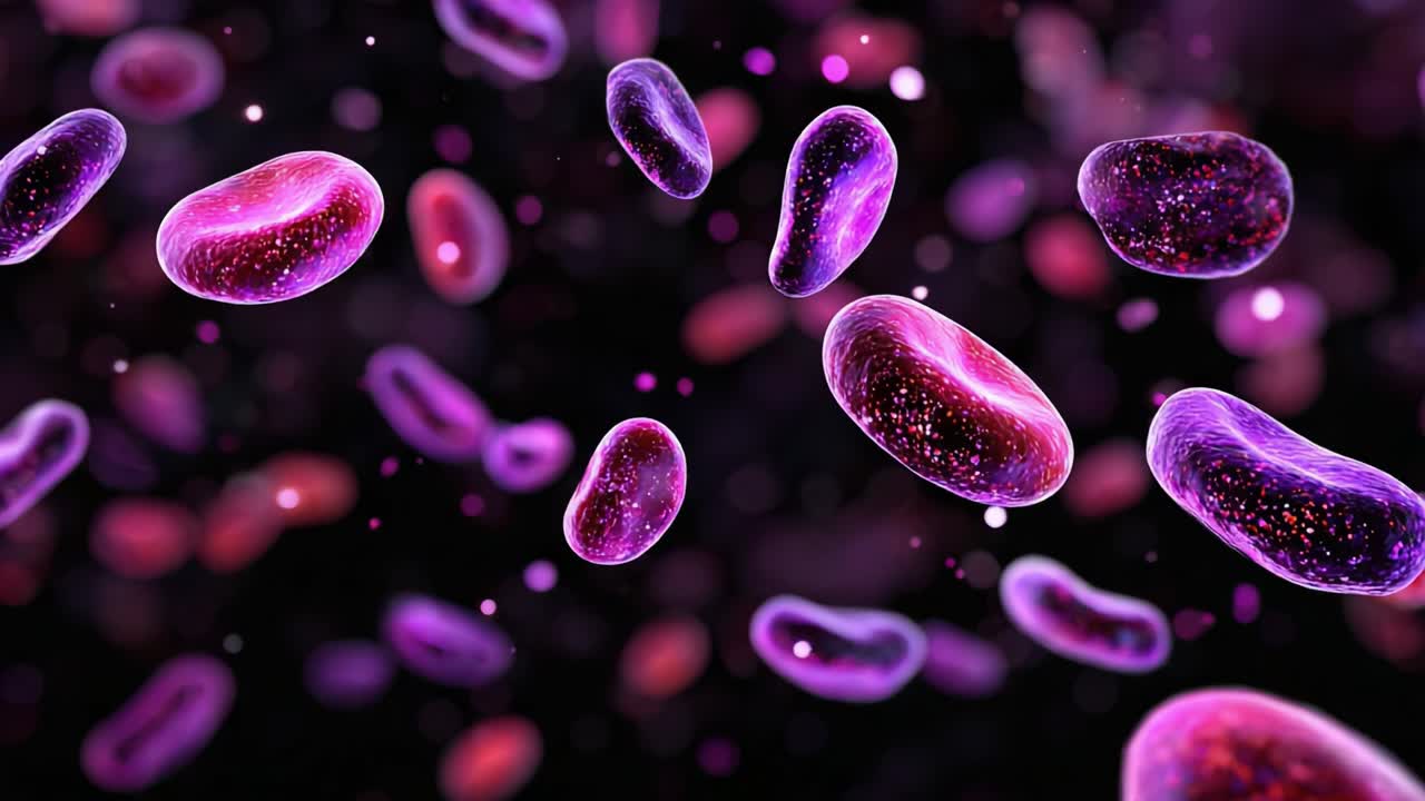 Esplorando l'affascinante mondo dei microrganismi: uno straordinario viaggio visivo attraverso batteri colorati e le loro intricate strutture in un universo vibrante
