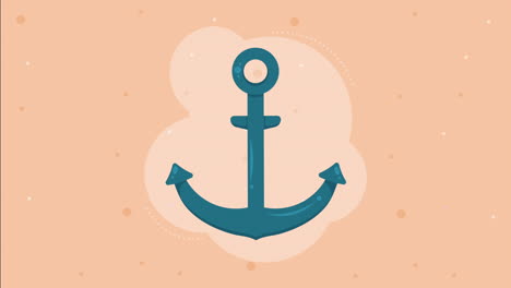 ship anchor classic nautical animation