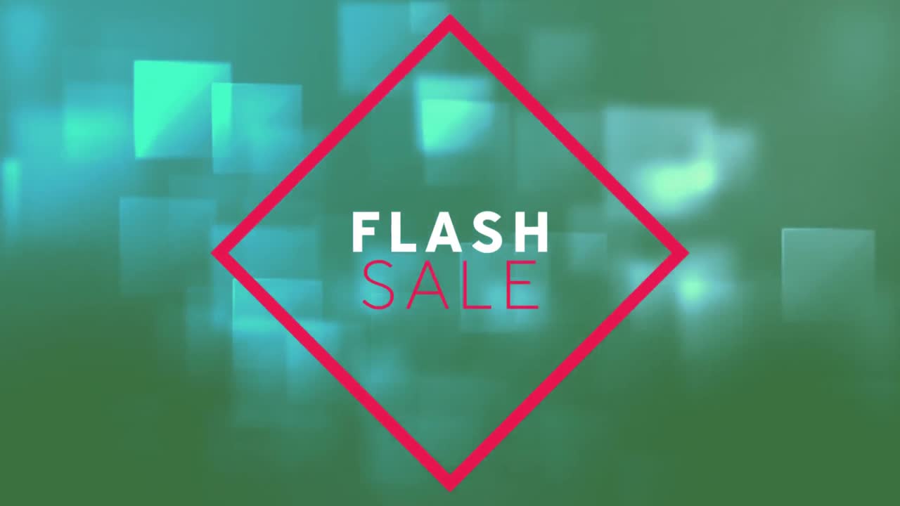 Flash Sale su sfondo verde