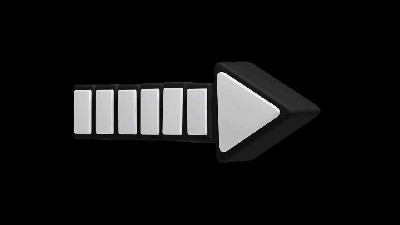 Abstract 3D Shapes and Arrow Design