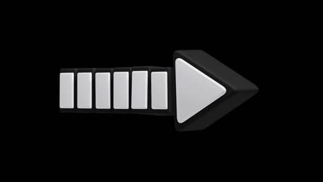 abstract 3d shapes and arrow design