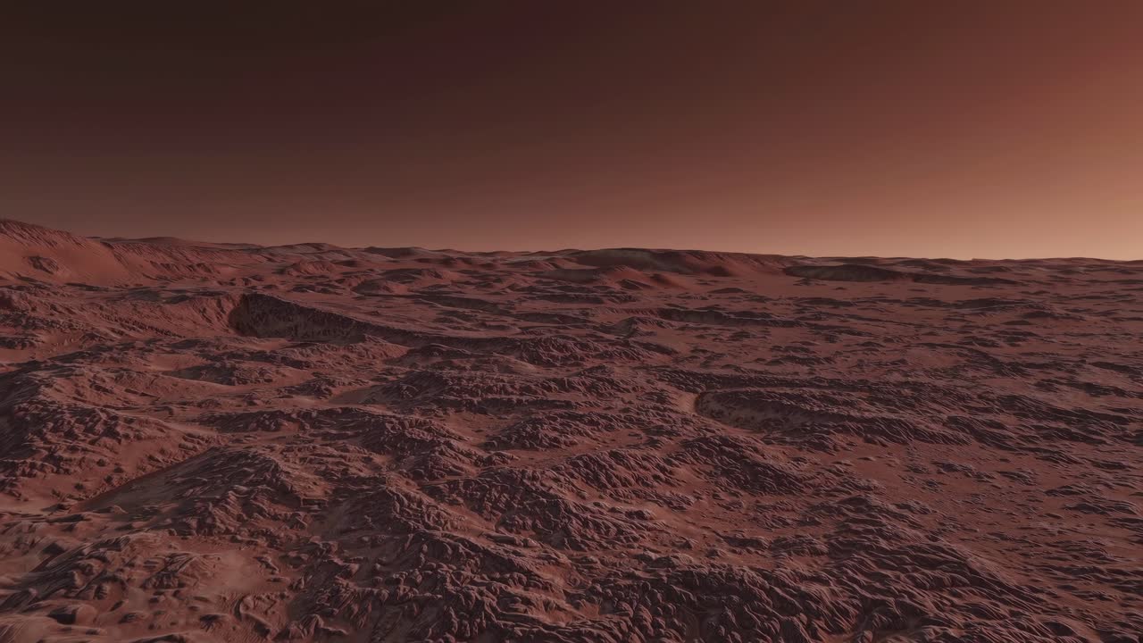 Paesaggio della superficie di Marte