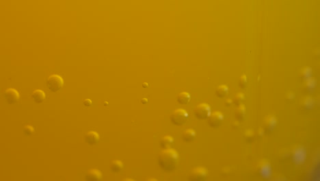 orange juice with bubbles