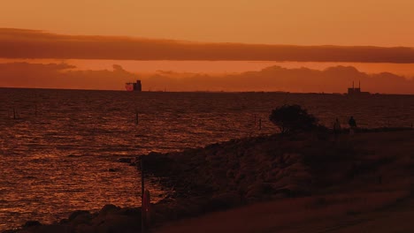 oresunds bridge in denmark sunrise