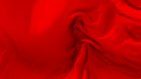 red flag waving in wind slow motion animation . 4k realistic fabric texture flag smooth blowing on a windy day continuous seamless loop background.