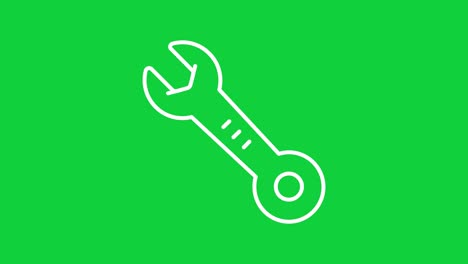 construction green screen_white_hangable wrench