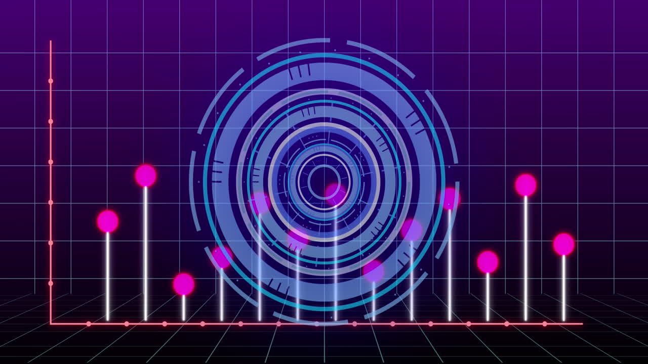 재무 데이터 처리에 대한 애니메이션과 그리드 상의 범위 스캔