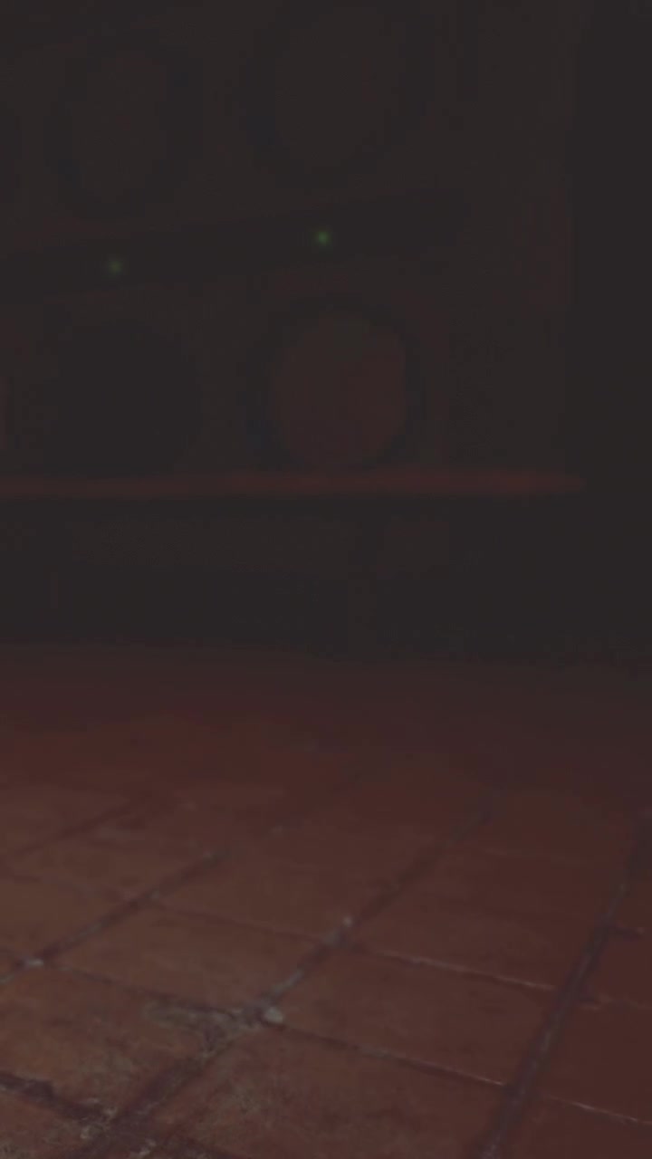 Empty room with lights and shadows at night in a quiet venue