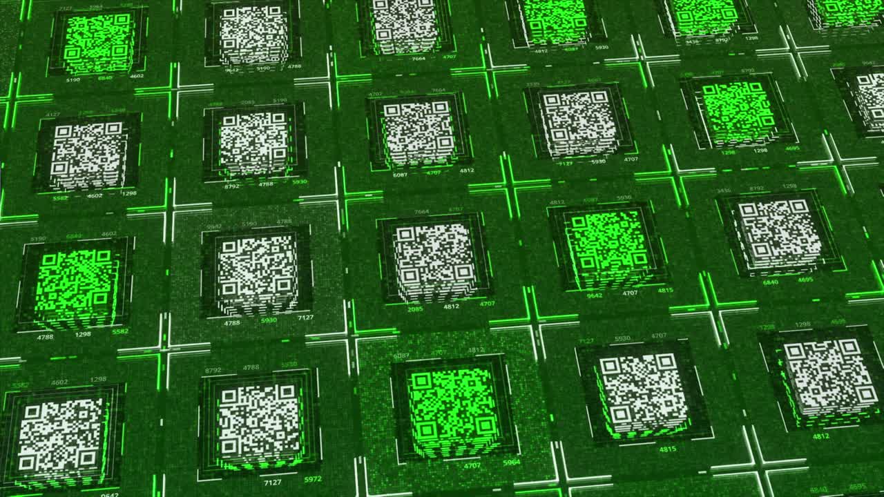 matriz de código qr abstracta