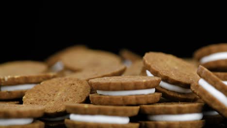 rotating plate with hazelnut cream cookies (seamles loopable)