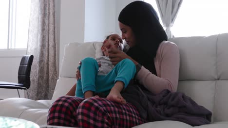 Mother-and-daughter-at-home