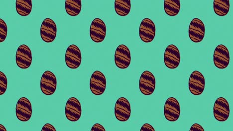 cute easter egg pattern animation 4k