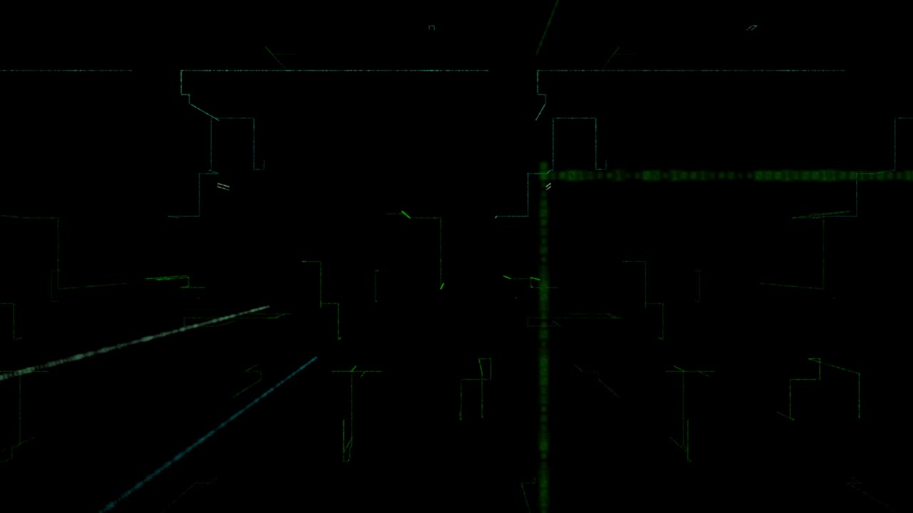 3D Digital looping Technology Network Big Data background.