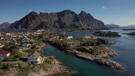 Henningsvaer-Lofoten-is-an-archipelago-in-the-county-of-Nordland,-Norway.