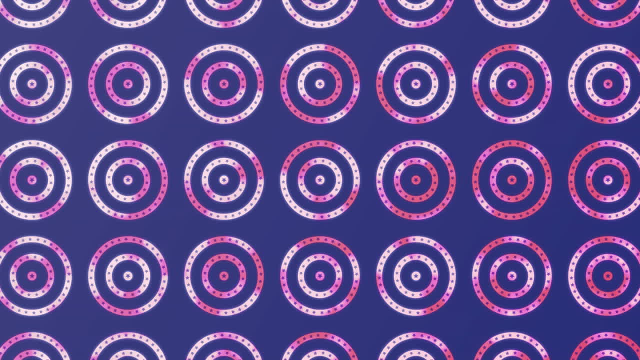 Pack 4 USA Circles text and stars on multiple spinning circles