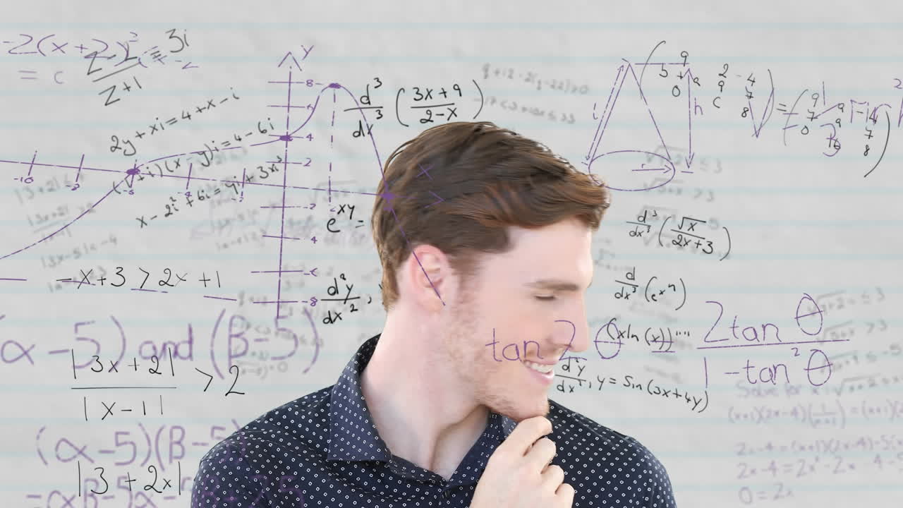 통계 및 데이터 처리의 애니메이션 사업가