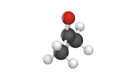acetona (c3h6o). bucle sin costuras.