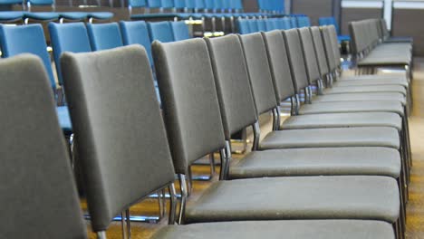 rows of chairs in the conference room