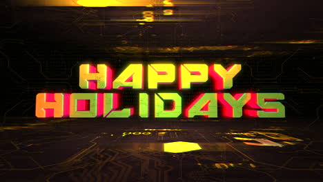 Happy-Holidays-with-computer-chip-and-neon-light