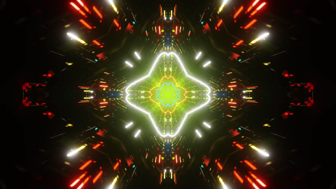 fondo de vídeo de caleidoscopio para vídeo en bucle vertical vj