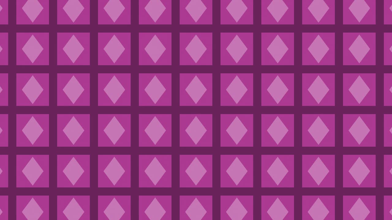 Purple Diamond and Square Pattern