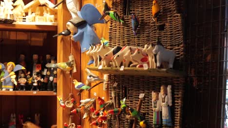 hand-carved souvenirs, available in krakow cloth hall, poland