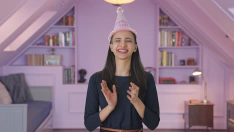 indian girl singing happy birthday