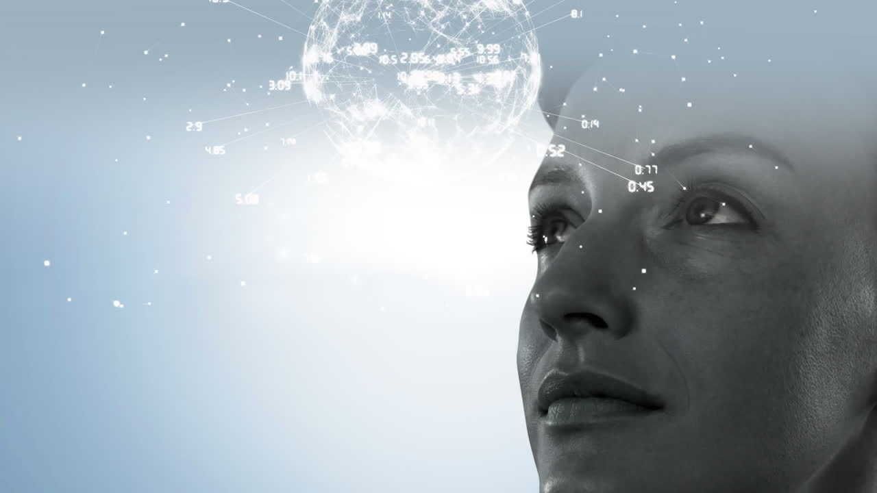 girando el globo con datos y red de conexión