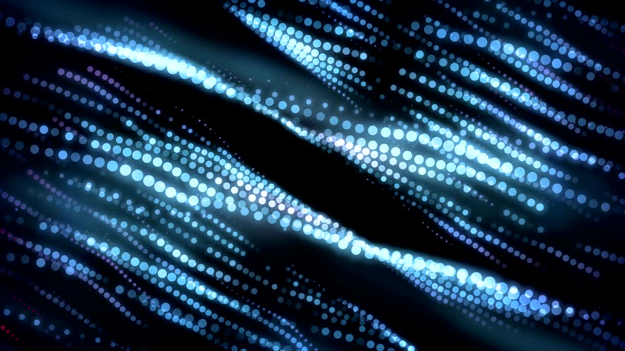 Blue Glitter Waves