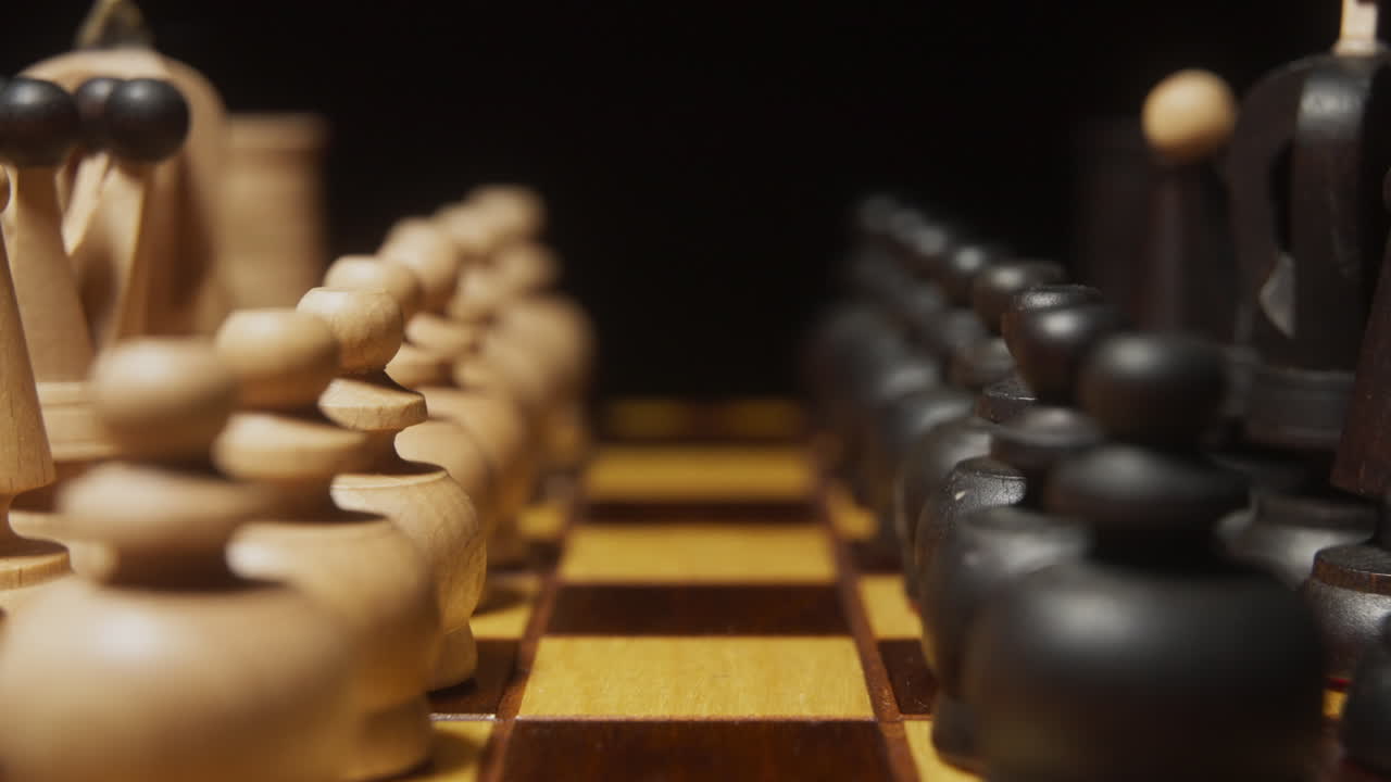 Chess Match Ready to Start