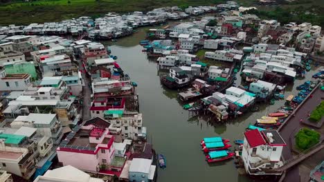 Aerial-view-of-Tai-O-village-in-Hong-Kong