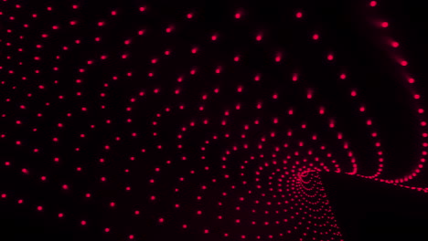 abstract glowing red spiral tunnel