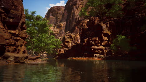 Lake-Powell-An-Einem-Sonnigen-Tag-Im-Sommer