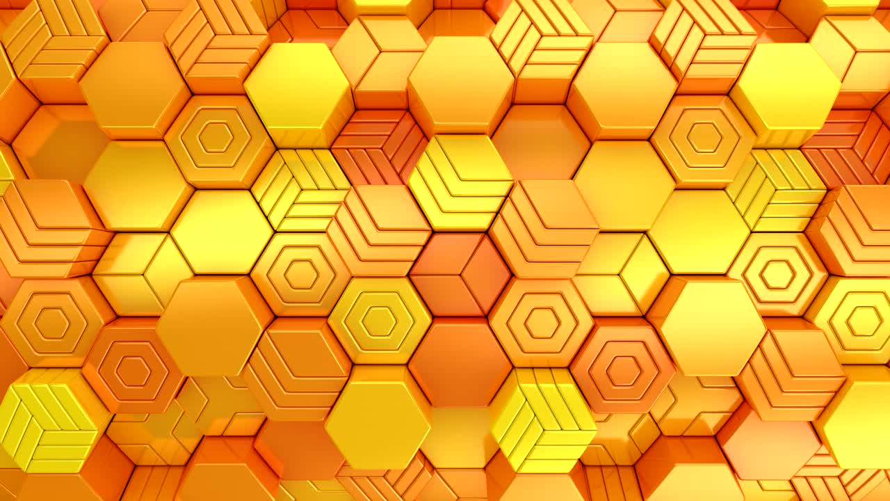 el fondo de los hexágonos