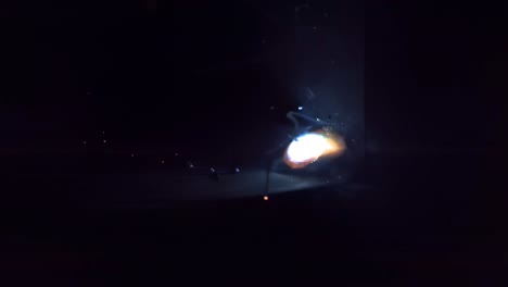 super slow motion welding shot 3500fps. welding in ultra slow motion