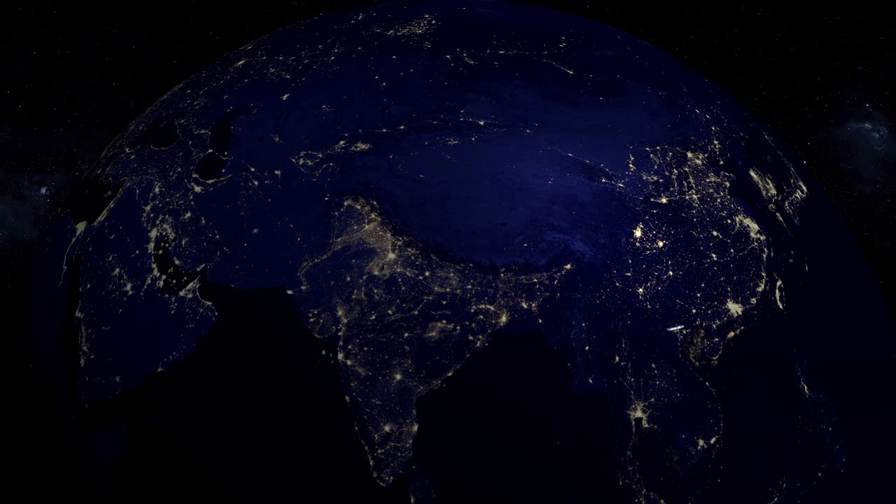 el telescopio espacial hubble volando más allá del planeta tierra por la noche.