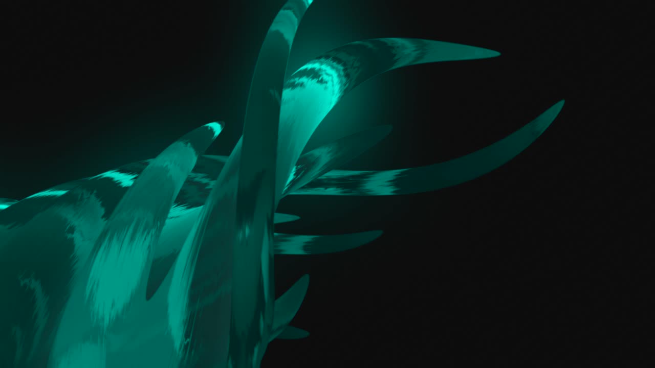 formas abstractas de color azulado