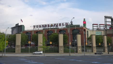 Eröffnungsschuss-Von-Turner-Field,-Heimat-Der-Major-League-Baseball-Atlanta-Braves