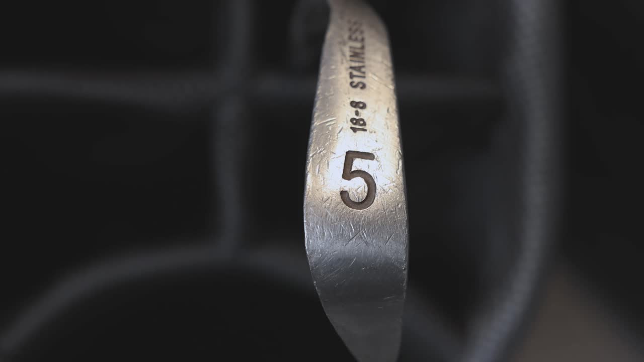 Close-up of a 5 Iron Golf Club