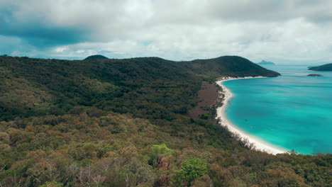 Urlaubsort,-Filmisch,-Drohne,-Strand,-Berühmt-Und-Schön