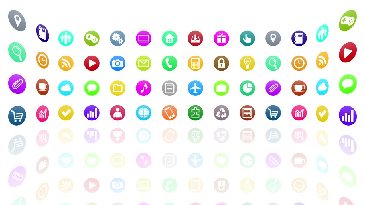 значок технологии сетевой символ цифровые устройства на фоне интернета