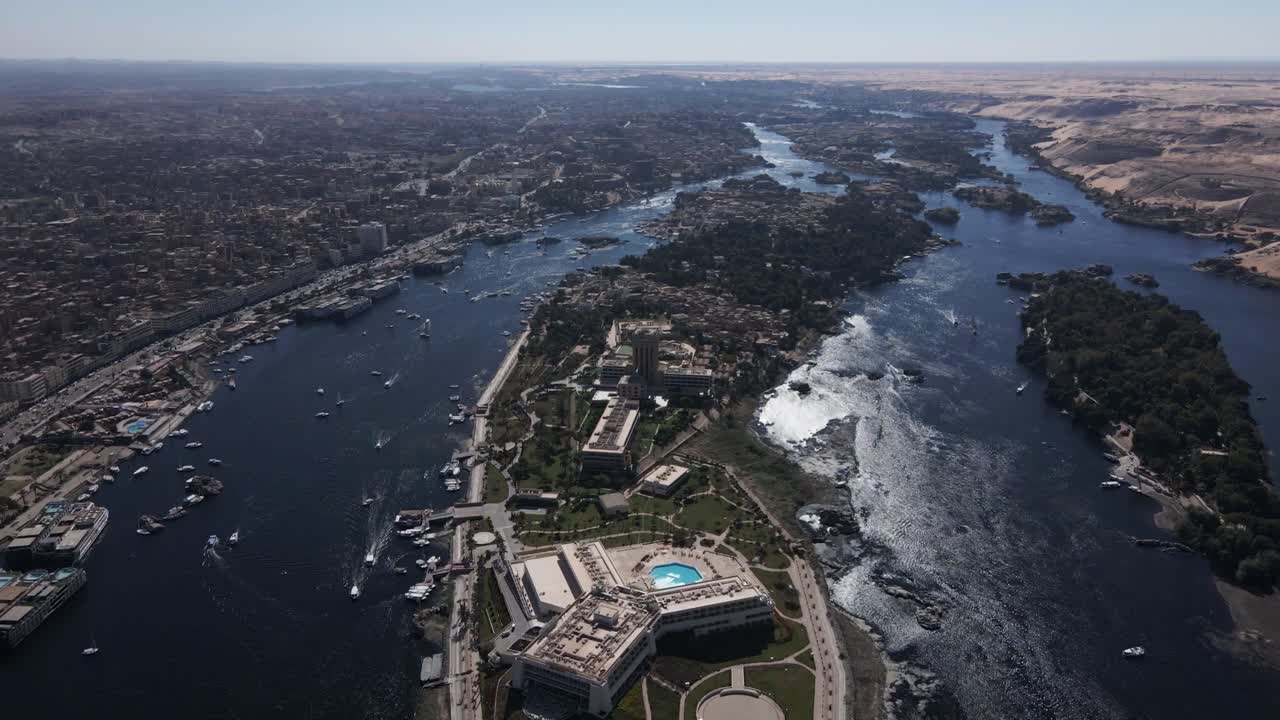 드론으로 movenpick 리조트 아스완