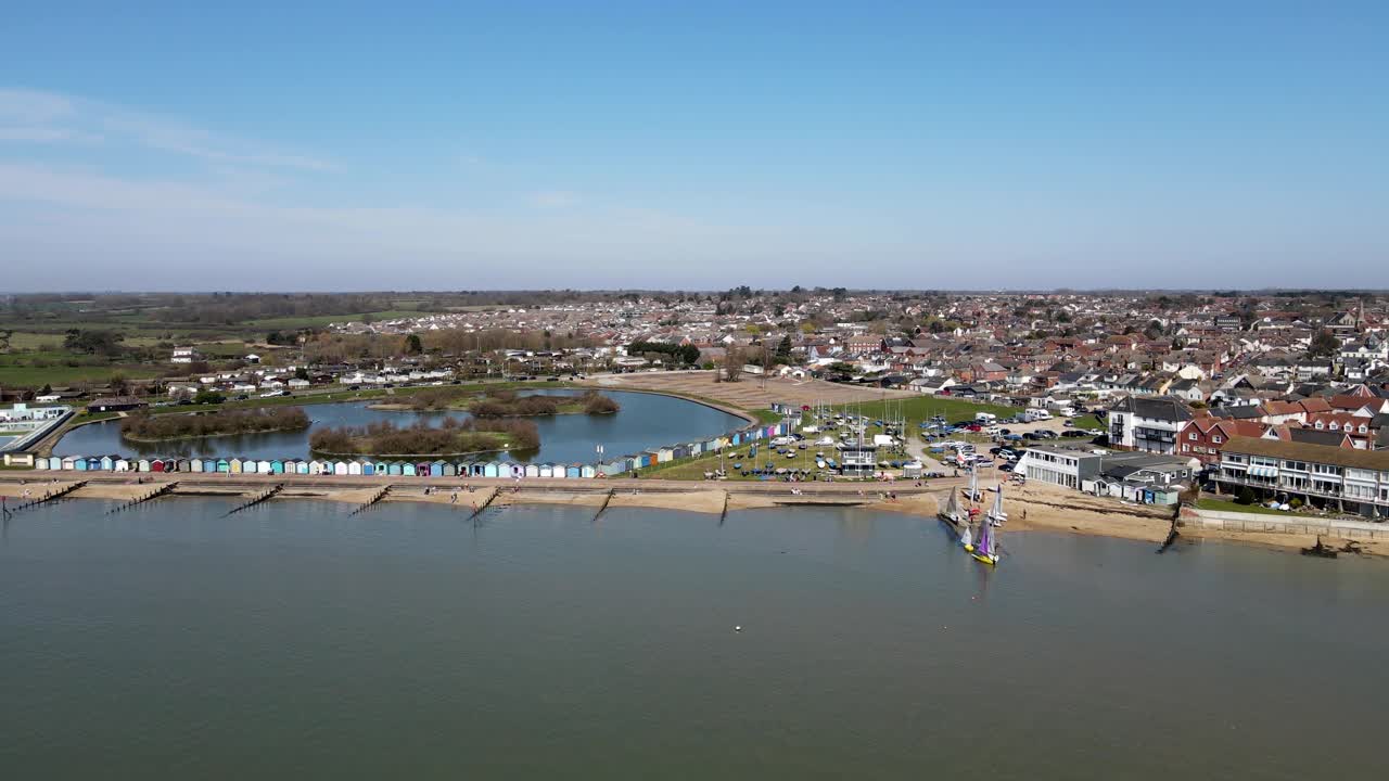 imágenes aéreas de brightlingsea essex 4k