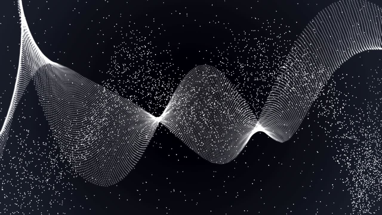 Particles Background in slowly moving Waves